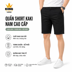Quần Short Nam KING FASHION Trẻ Trung Năng Động, Vải Cotton Co Giãn 2 Chiều