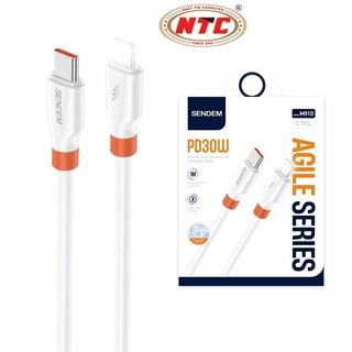 Cáp sạc nhanh SENDEM M91D TypeC to LaiNing PD 30W, dài 1M (Trắng) - Phụ Kiện Nhất Tín