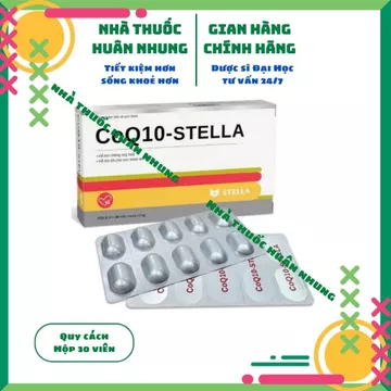 Coenzyme Q10 CoQ10 Stella - Hỗ trợ chống oxy hoá, hỗ trợ tốt cho sức khoẻ tim mạch