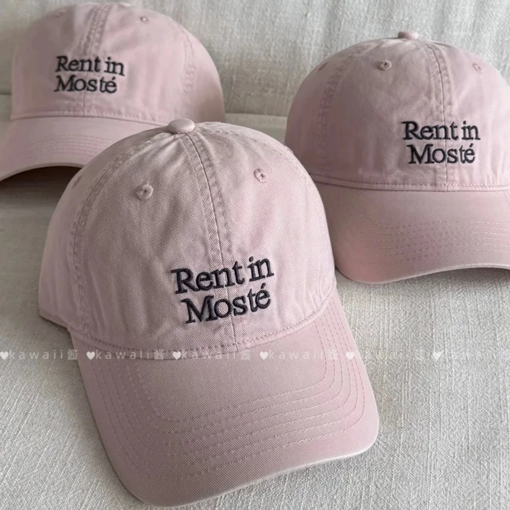 Mũ lưỡi trai xuất Hàn Rent In Mosté chất kaki mềm cao cấp, nón kết unisex phong cách vintage Hàn Quốc