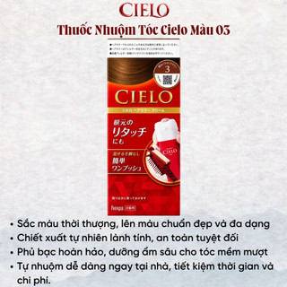 Thuốc Nhuộm Tóc Cielo Ex Cream Nhật Bản Phủ Bạc Tốt Dưỡng Tóc Giữ Màu Tốt Chiết Xuất Thảo Duọc SK05