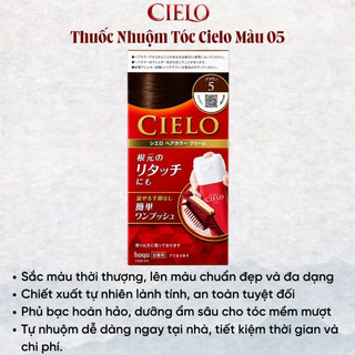 Thuốc Nhuộm Tóc Cielo Ex Cream Nhật Bản Phủ Bạc Tốt Dưỡng Tóc Giữ Màu Tốt Chiết Xuất Thảo Duọc SK05