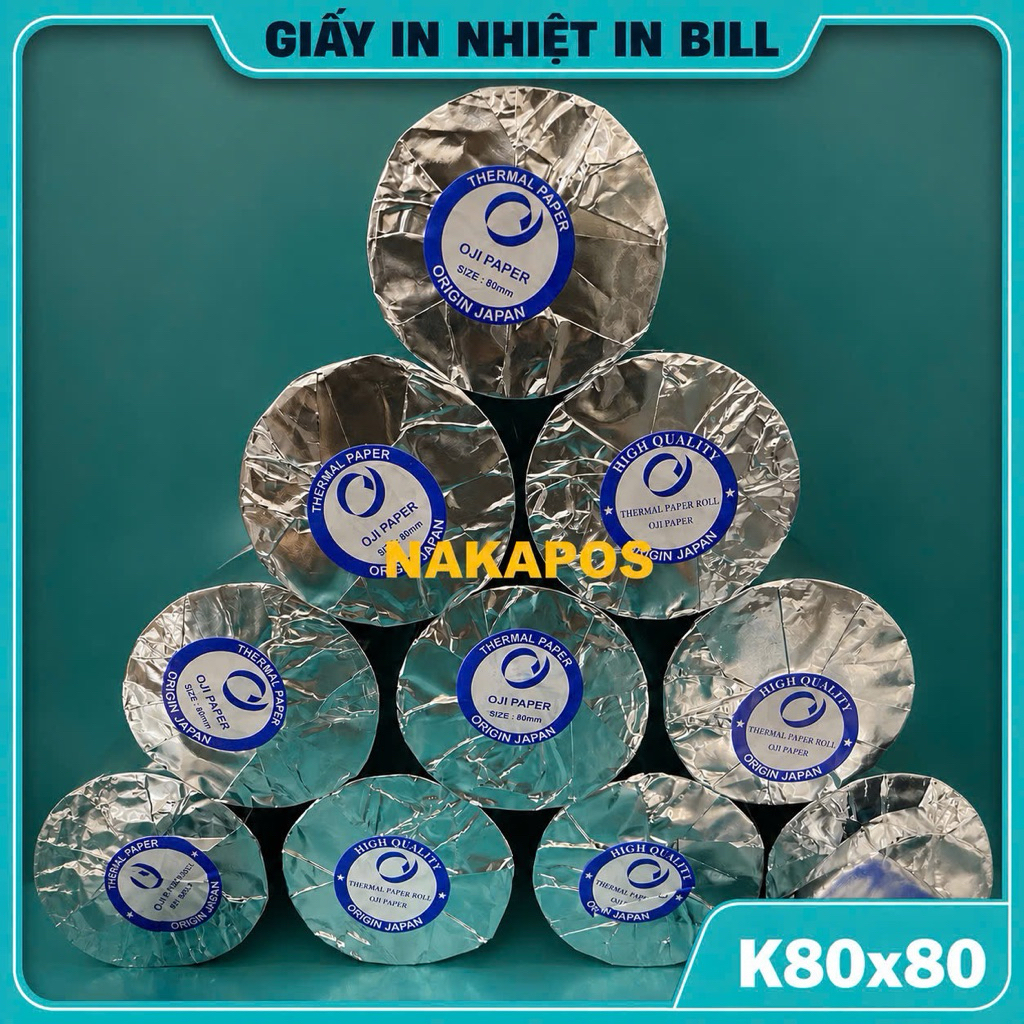[THÙNG 10 CUỘN] GIẤY IN NHIỆT K80x80MM GIẤY IN BILL K80*80 GIẤY IN HÓA ĐƠN 80MM PHIẾU K80 THU NGÂN K80x80 GIẤY NHIỆT BỰ