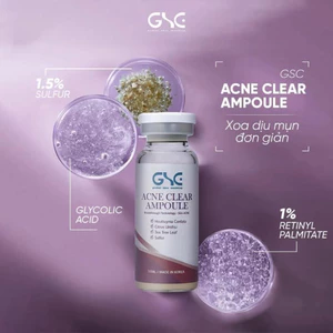 GSC Acne Clear Ampoule 15ml gom cồi mụn