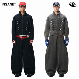 Quần Dài Denim InsaneClo ROYAL PANTS Form Baggy Unisex Chất Liệu Denim