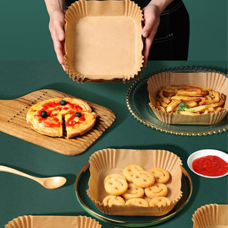 Giấy nến đục lỗ tệp size 23 giấy nến nồi chiên khồng dầu, giấy thấm dầu ăn lót xửng hấp