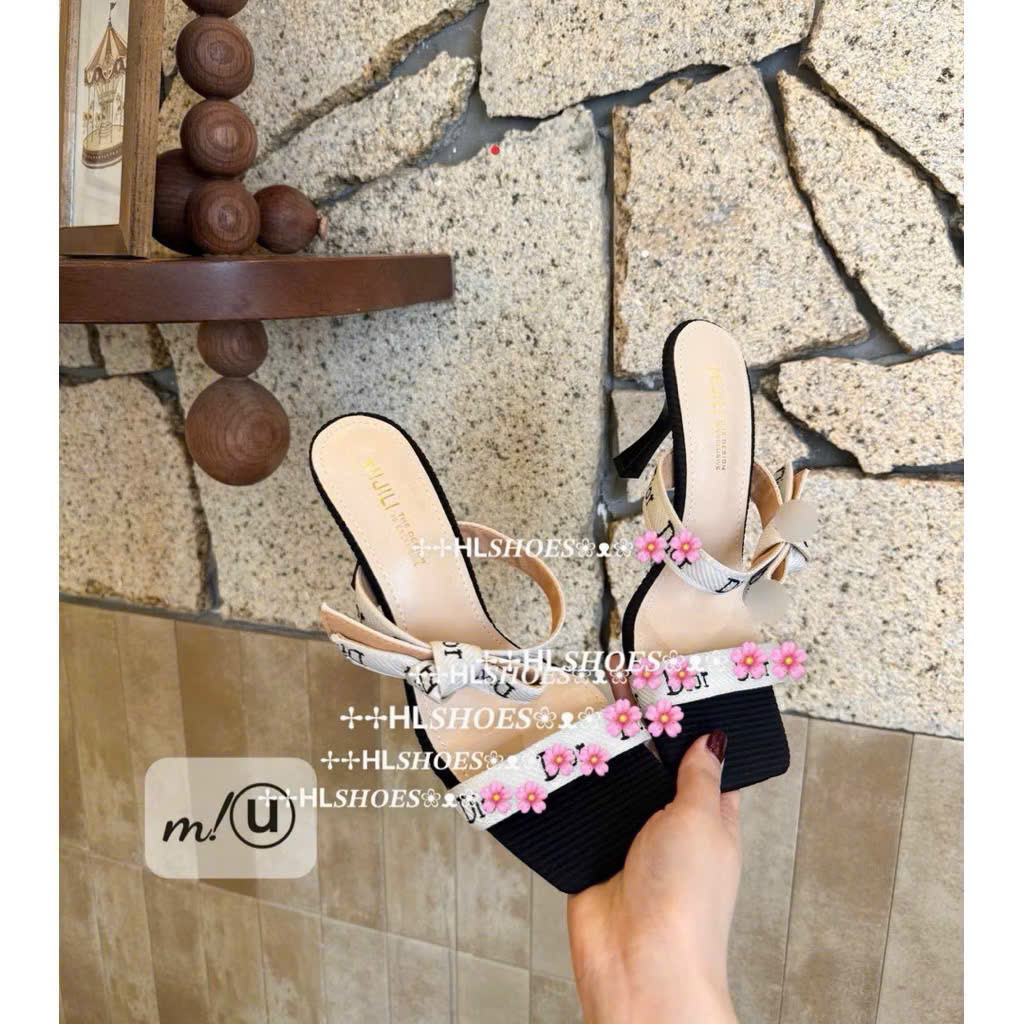 👢🩴👢Guốc nơ hai cầu