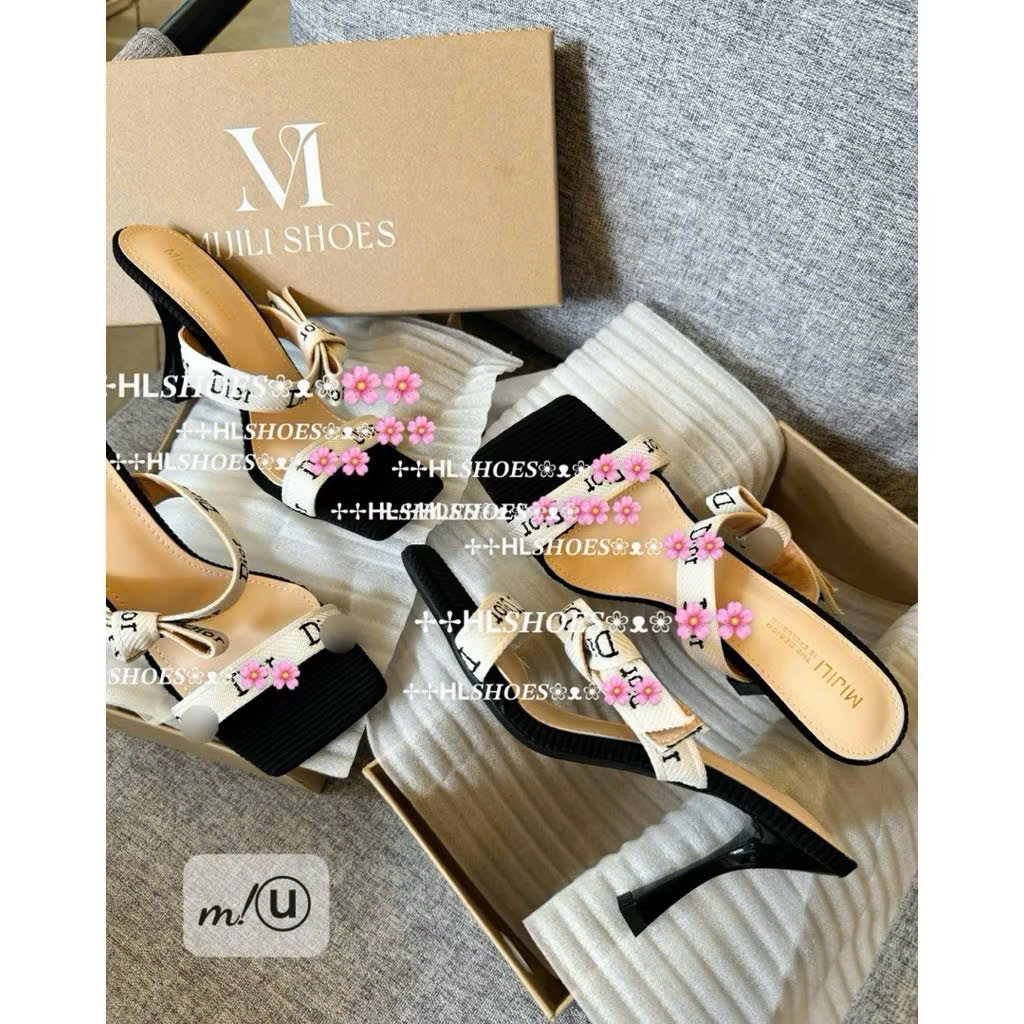 👢🩴👢Guốc nơ hai cầu