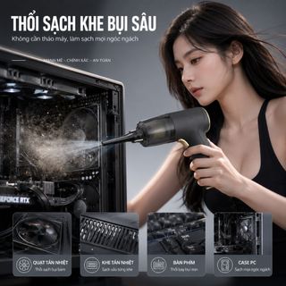 Máy Hút Thổi Bụi Không Dây MK367 kèm phụ kiện hút bụi