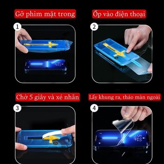 Miếng dán màn hình(Kính cường lực) iphone dán tự động 6plus/7plus/8plus/x/xs/11/12/13/14/15/16/17/pro/max/promax
