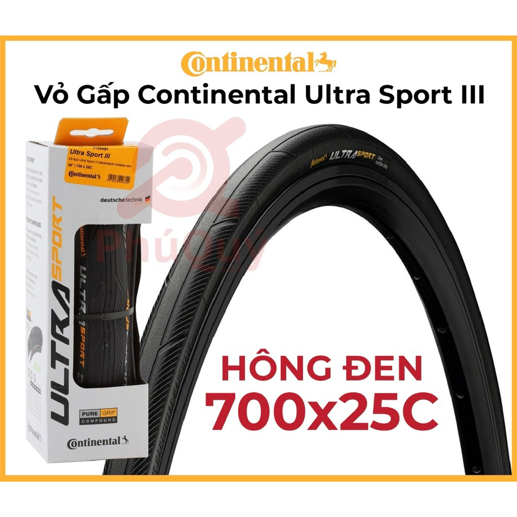 Vỏ Continental Ultra Sport III 700x23c 700x25c 700x28c