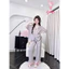 TNQD cánh dơi 1 túi Đồ nữ mặc nhà áo tay ngắn quần dài phối màu trơn sang chảnh mẫu chất lụa latin
