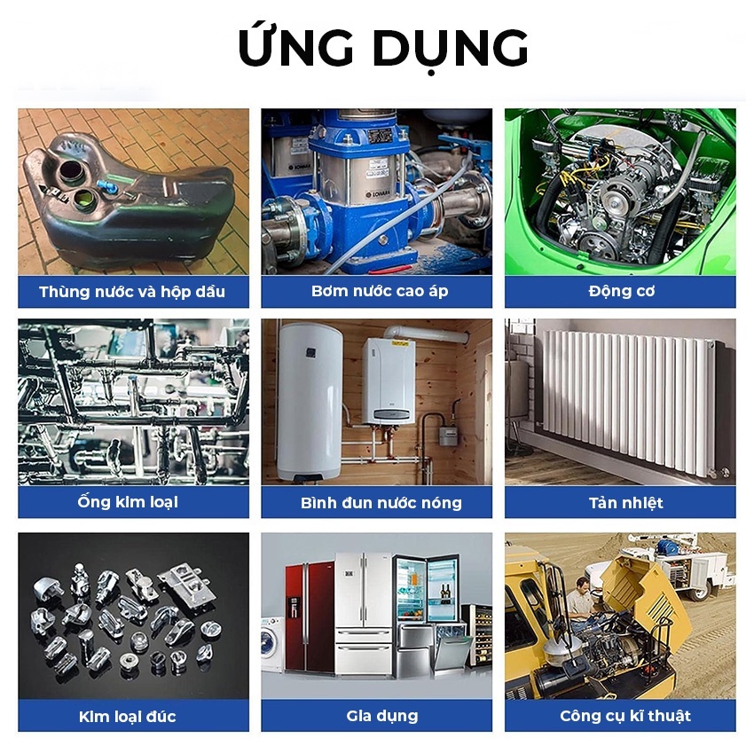 [Mua 1 tặng 1] Keo Đúc Hàn Chịu Nhiệt Độ Cao, Chất Sửa Chữa Kim Loại Công Nghiệp, Kết Dính Ống Nước, Bình Nhiên Liệu, Bì