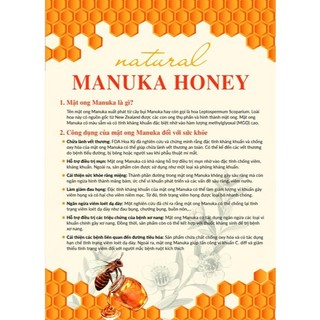 Mật ong Manuka Úc MGO 83+ [Loại 500g]