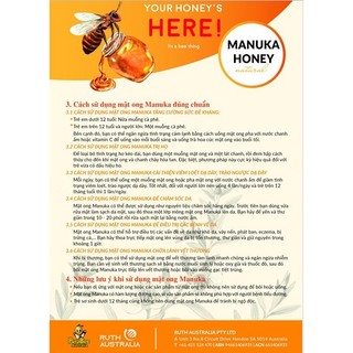 Mật ong Manuka Úc MGO 83+ [Loại 500g]