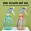 Bình xịt tưới cây 2 chế độ phun dáng bầu rãnh dọc trong suốt 500ml