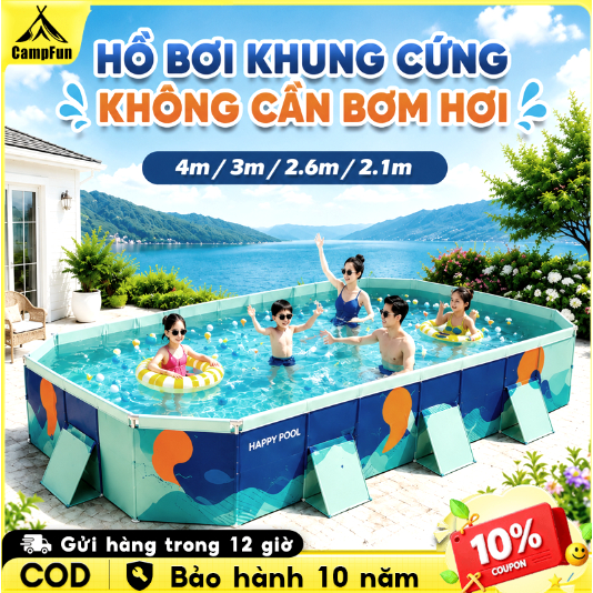 Bể Bơi Cho Bé Tại Nhà PVC Siêu Bền Hồ Bơi Xếp Gọn Đa Kích Thước 3M Dễ Dàng Cất Trữ