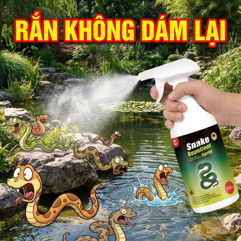 📦Xịt đuổi rắn 510ml📦 Hỗ trợ ngăn rắn vào nhà, chiết xuất tự nhiên, phù hợp cho gia đình dễ sử dụng