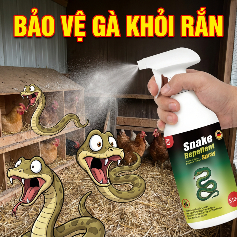 🐍Xịt đuổi rắn 510ml🐍 Hỗ trợ xua rắn và bò sát, dùng tiện lợi, phù hợp trong nhà ngoài trời