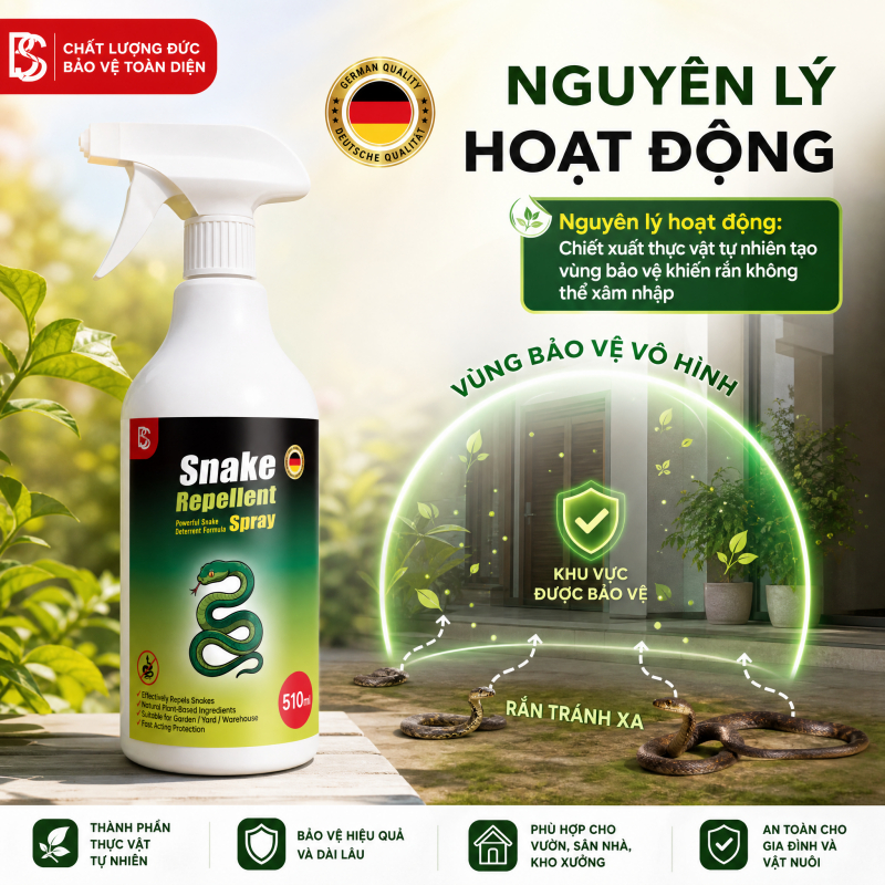 🐍Xịt đuổi rắn 510ml🐍 Hỗ trợ xua rắn và bò sát, dùng tiện lợi, phù hợp trong nhà ngoài trời