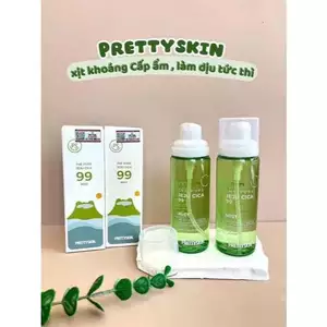 Xịt Khoáng Rau Má PRETTYSKIN Cấp Ẩm Làm Dịu Da 100ml