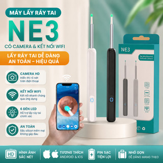 Dụng Cụ Lấy Ráy Tai Có Gắn Camera Nội Soi Full HD Đa Năng - Kết Nối Điện Thoại - Bảo Hành 12 Tháng