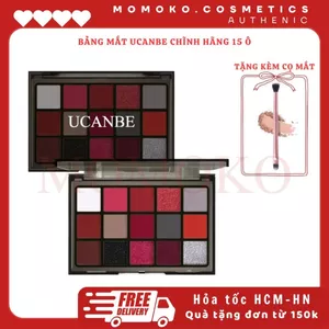 UCANBE Bảng Phấn Mắt 15 ô UCANBE Chocolate Peach cho người mới Chuyên Nghiệp Lên Màu Chuẩn MOMOKO