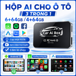 Hộp AI CarPlay không dây hỗ trợ CarPlay hộp AI trên ô tô và bộ chuyển đổi CarPlay có dây sang không dây