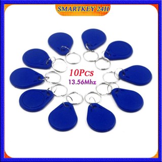 [Sét 10 thẻ] Thẻ Từ RFID tần số 13.56 Mhz dạng móc khóa dành cho KHÓA CỬA CỔNG thông minh