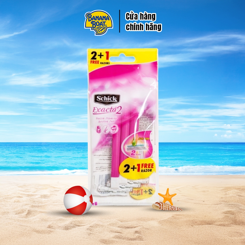 Dao Cạo Schick Dùng 1 Lần Dành Cho Nữ Exacta2 2+1S