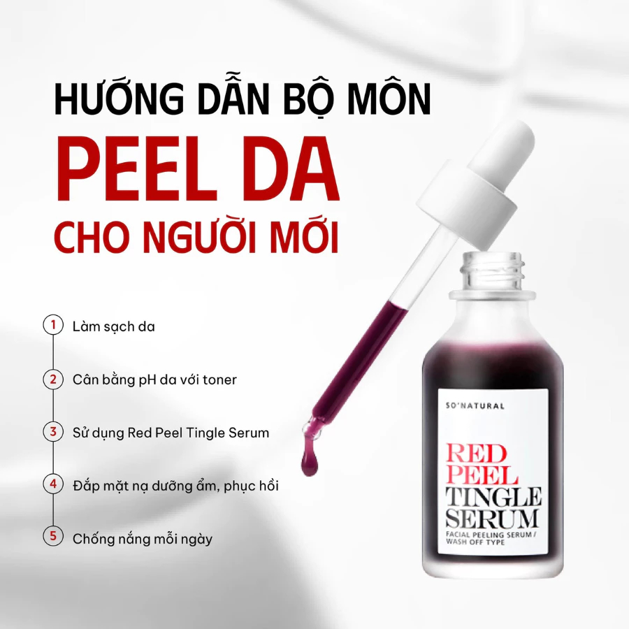 Tinh Chất Red Peel Tingle So Natural Giảm Thâm Và Làm Trắng Da - Ever Queen