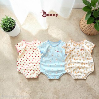 Combo 3 body chip bé gái Bunnybaby chất thun cotton cho bé 3-10kg Bubbybaby-GV