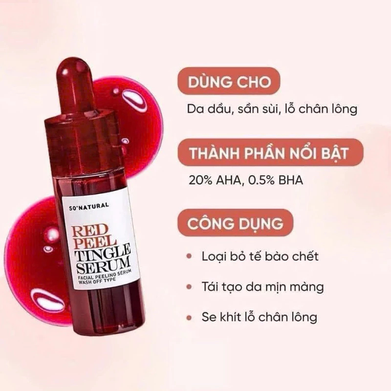 Tinh Chất Red Peel Tingle So Natural Giảm Thâm Và Làm Trắng Da - Ever Queen