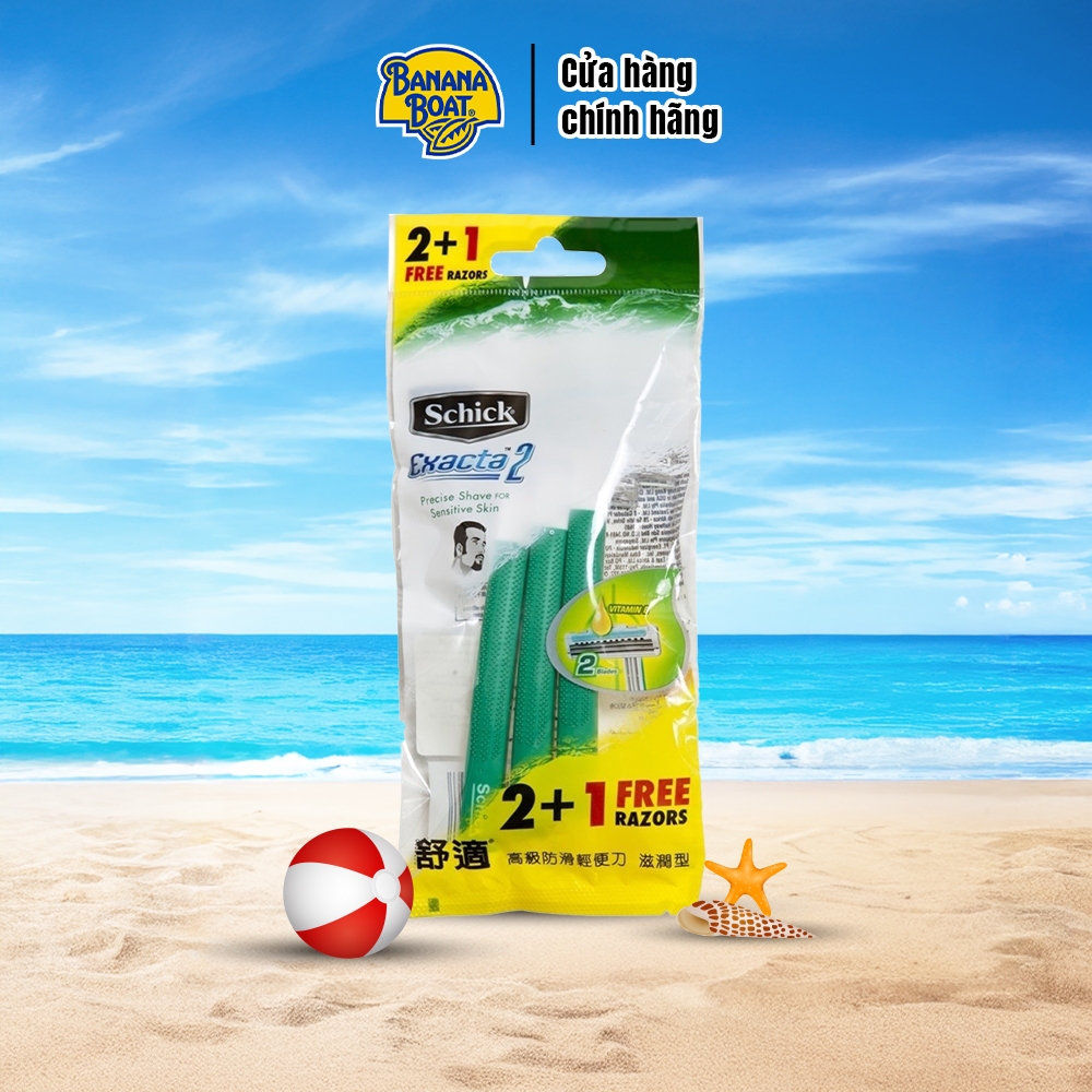 Dao Cạo Schick Dùng 1 Lần Dành Cho Nam Exacta2 2+1S