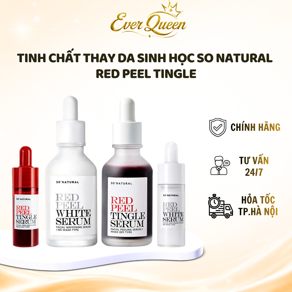 Tinh Chất Red Peel Tingle So Natural Giảm Thâm Và Làm Trắng Da - Ever Queen