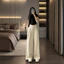 Quần Ống Suông Nữ ,Quần tây nữ Vải Chéo Hàn Cao Cấp Form Rộng Trendy Co Giãn Nhẹ Đủ Size XS-2XL 40-70KG