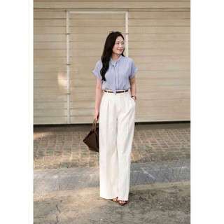 Áo sơ mi lụa cổ