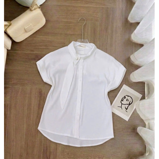 Áo sơ mi lụa cổ