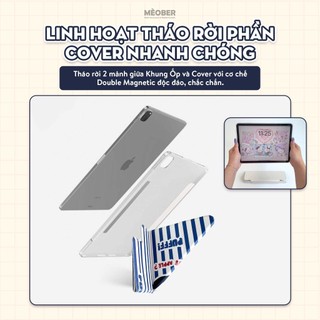 Bao da iPad Origami Cute Double Magnetic, Cover tháo rời & hít đôi dành cho iPad Pro11-13, Air 2026, A16 v.v by MèoBer