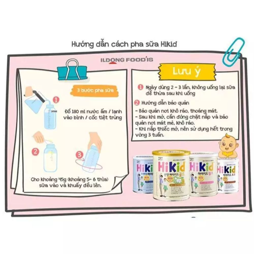 Sữa Hikid Socola 650g Cho Bé Từ 1-9 Tuổi Hỗ Trợ Tăng Chiều Cao - TN Baby