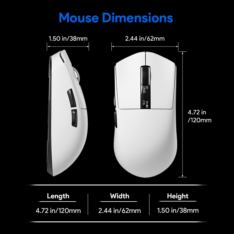 Chuột Gaming Không Dây Bluetooth 2.4G FURYCUBE G9 Dock Sạc, PAW3311 Polling Rate 1Khz, 22000 DPI | BigBuy360 - bigbuy360.vn