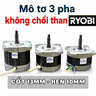 Mô Tơ 3 Pha Không Chổi Than Ryobi Hàng Bãi Nhật - Động Cơ Brushless Siêu Khỏe, Cốt 13mm / Ren 10mm