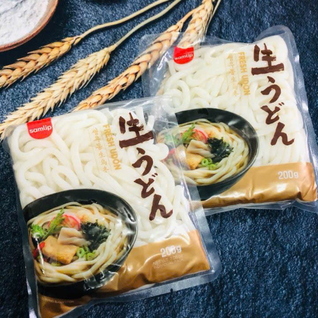 (CHÍNH HÃNG) combo ưu đãi 5 gói. Mì Udon Tươi Samlip Gói 200G Nhập Khẩu Hàn Quốc Sợi Dai Ngon Tiện Lợi