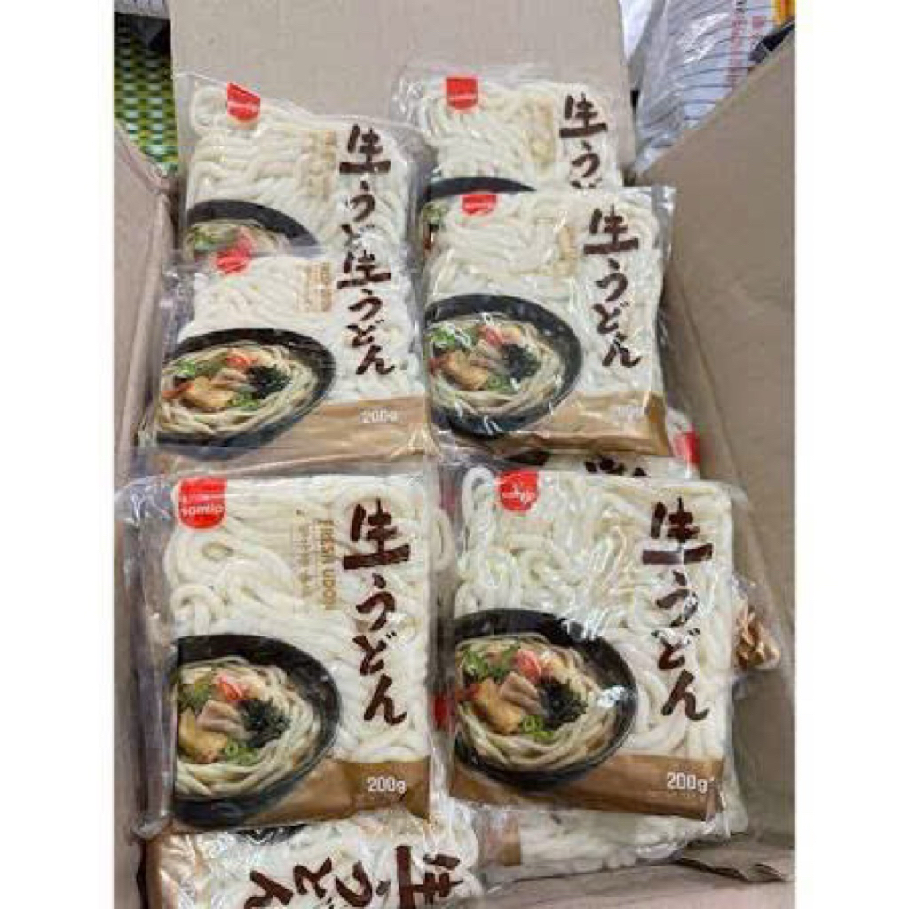 (CHÍNH HÃNG) combo ưu đãi 5 gói. Mì Udon Tươi Samlip Gói 200G Nhập Khẩu Hàn Quốc Sợi Dai Ngon Tiện Lợi
