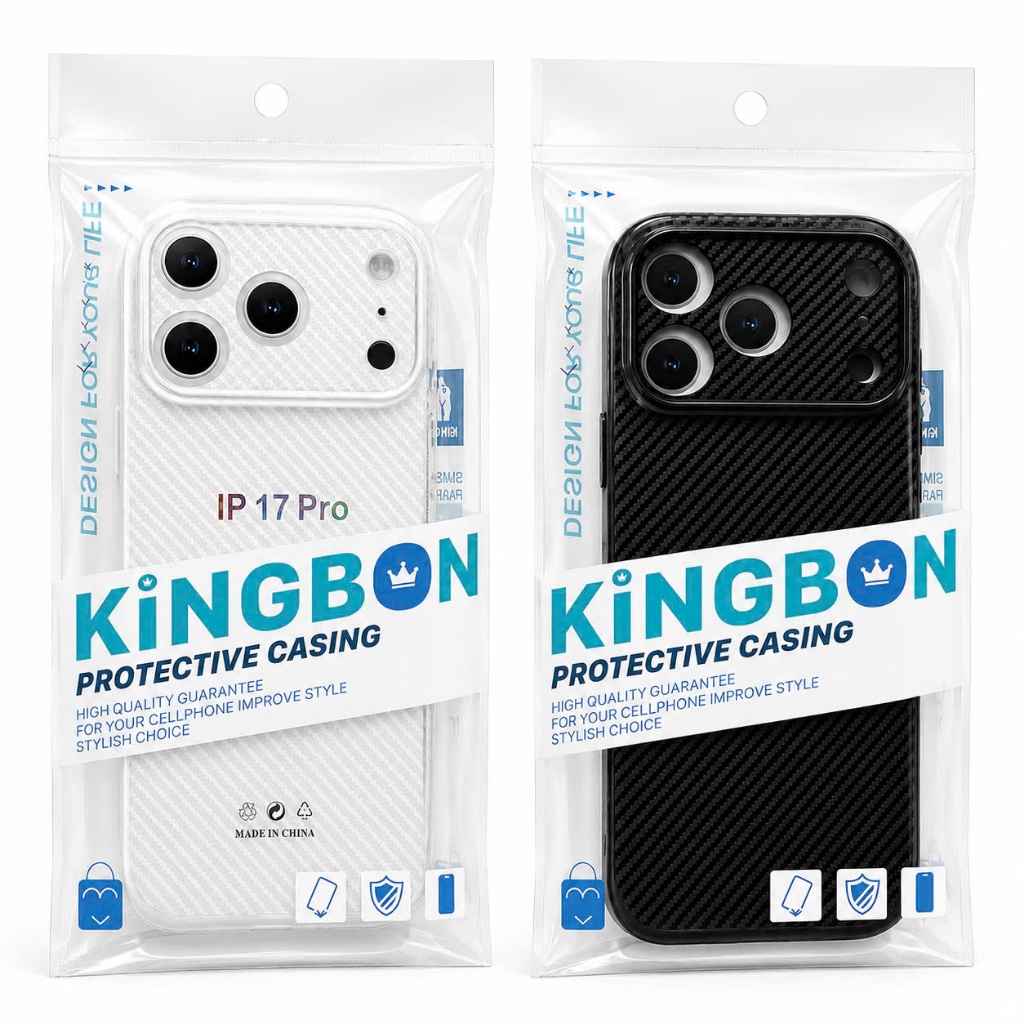 Ốp iPhone KiNGBON Vân Carbon FIBER UltraThin dẻo Siêu Mỏng 0.8mm Nút Bấm Kim Loại MA-0P2