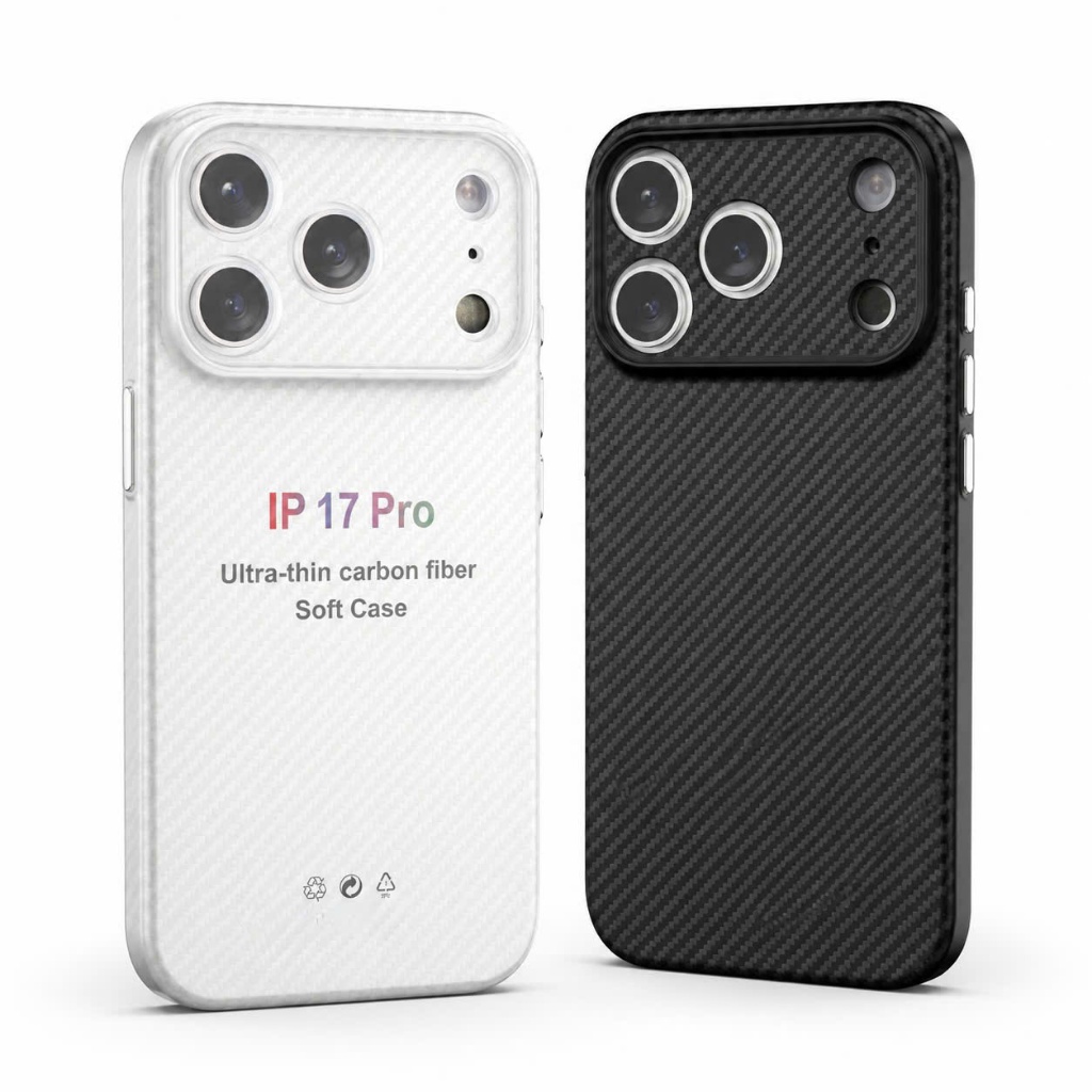 Ốp iPhone KiNGBON Vân Carbon FIBER UltraThin dẻo Siêu Mỏng 0.8mm Nút Bấm Kim Loại MA-0P2