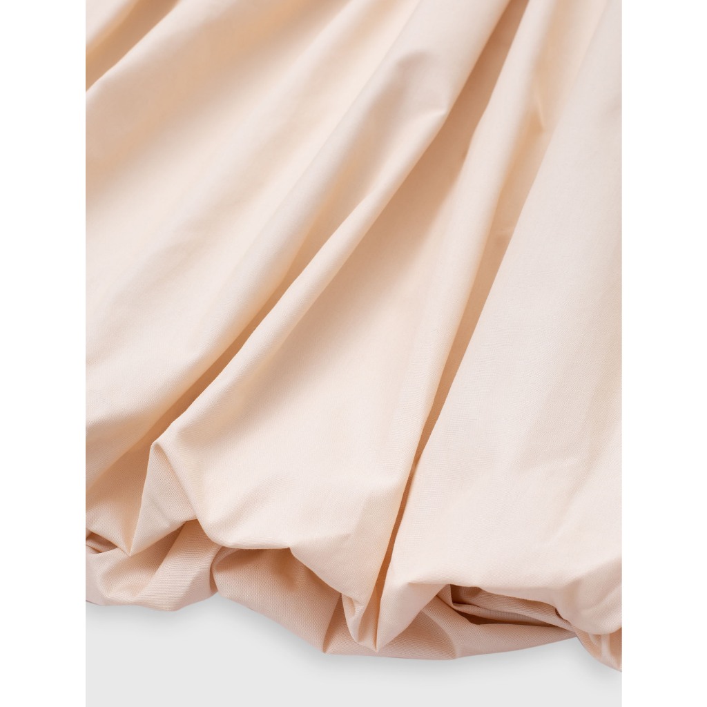 Váy liền bé gái CANIFA đầm dáng bí cộc tay cotton pha mềm thoáng khí 1DS26C003