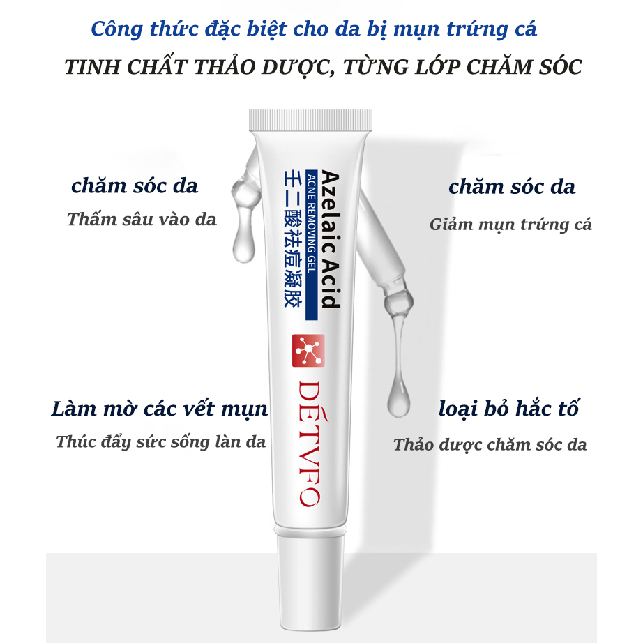 kem chấm mụn Gel giảm mụn, chóng loại bỏ mụn bọc,giảm thâm ngăn mụn tái phát, kem bôi mụn làm mờ thâm mụn