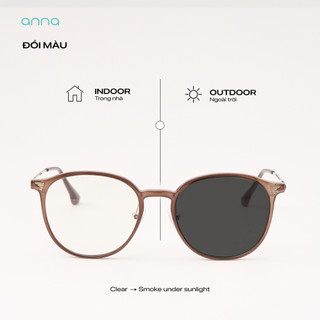 Kính mắt thời trang nam nữ ANNA dáng vuông unisex cá tính 30173