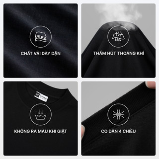 Áo Thun Hydra Vải Cotton In Chữ Form Boxy